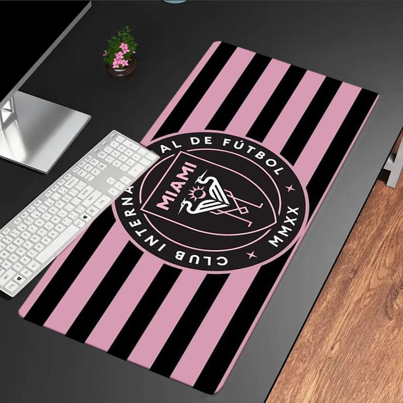 Inter Miami Fc Crest mouse pad, rubber base, esports desk mat, mouse pad for gamers and office use, gaming desk , easy to clean mat