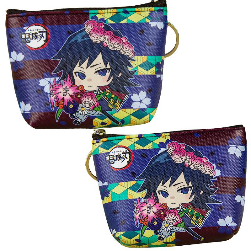 Japan cartoon comics Demon Slayer Coin Purse Earphone Organizer Student Coin Pouch Key Pouch 0023