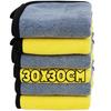 1-20PCS Microfiber Car Cleaning Towels Car Wash Drying Cloth Hemming Microfiber Towel Care Wash Cloth Car Detailing Accessories