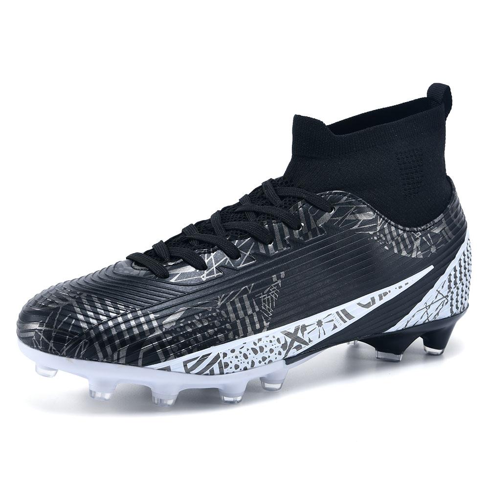 2024 Football Boots Long Spikes High Ankle Soccer Shoes FG Outdoor Grass Cleats Soccer Boots Training Sport Football Shoes