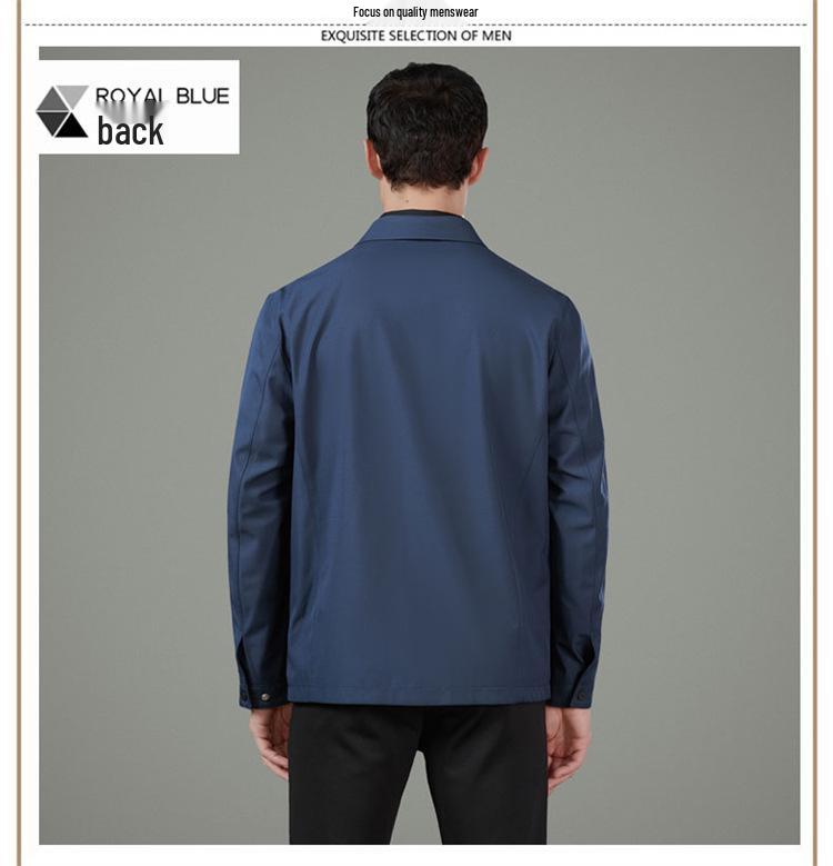 Men's Spring & Autumn Lightweight Classic Jacket for Middle-Aged & Elderly