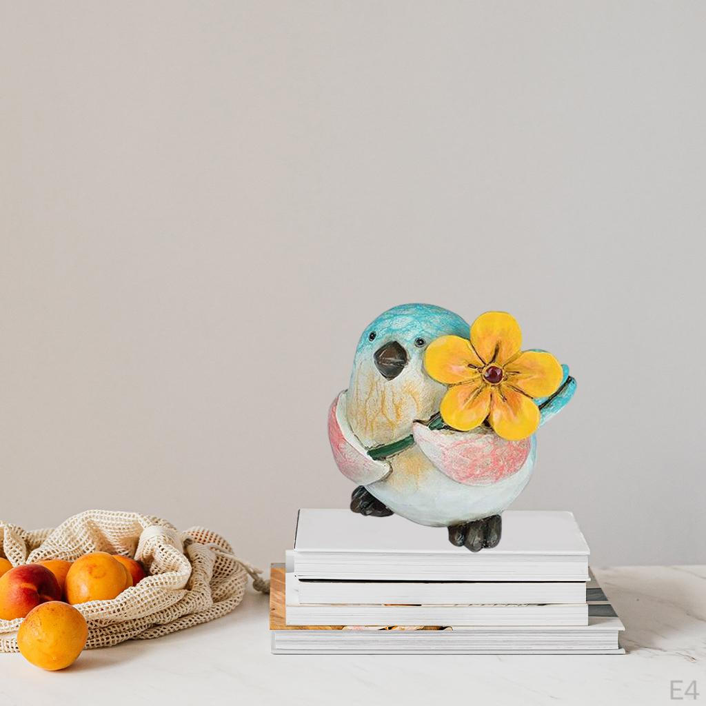 Bird Shaped Sculpture Animal Ornament Figurine Statue Photo Props Office Living Room Bedroom
