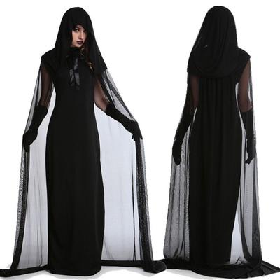 Halloween Hexe Vampir Geist Geist Umhang Hexe Uniform Party Cosplay Kostüm Code