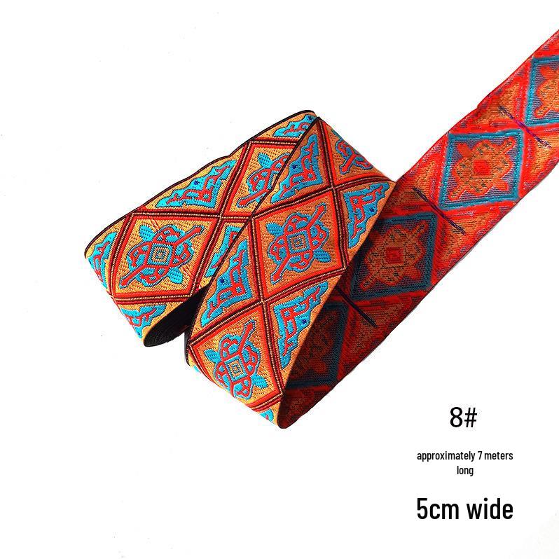 Xin Yuan 5cm Ethnic Yi Zhuang Mongolian Costume Ribbon Lace