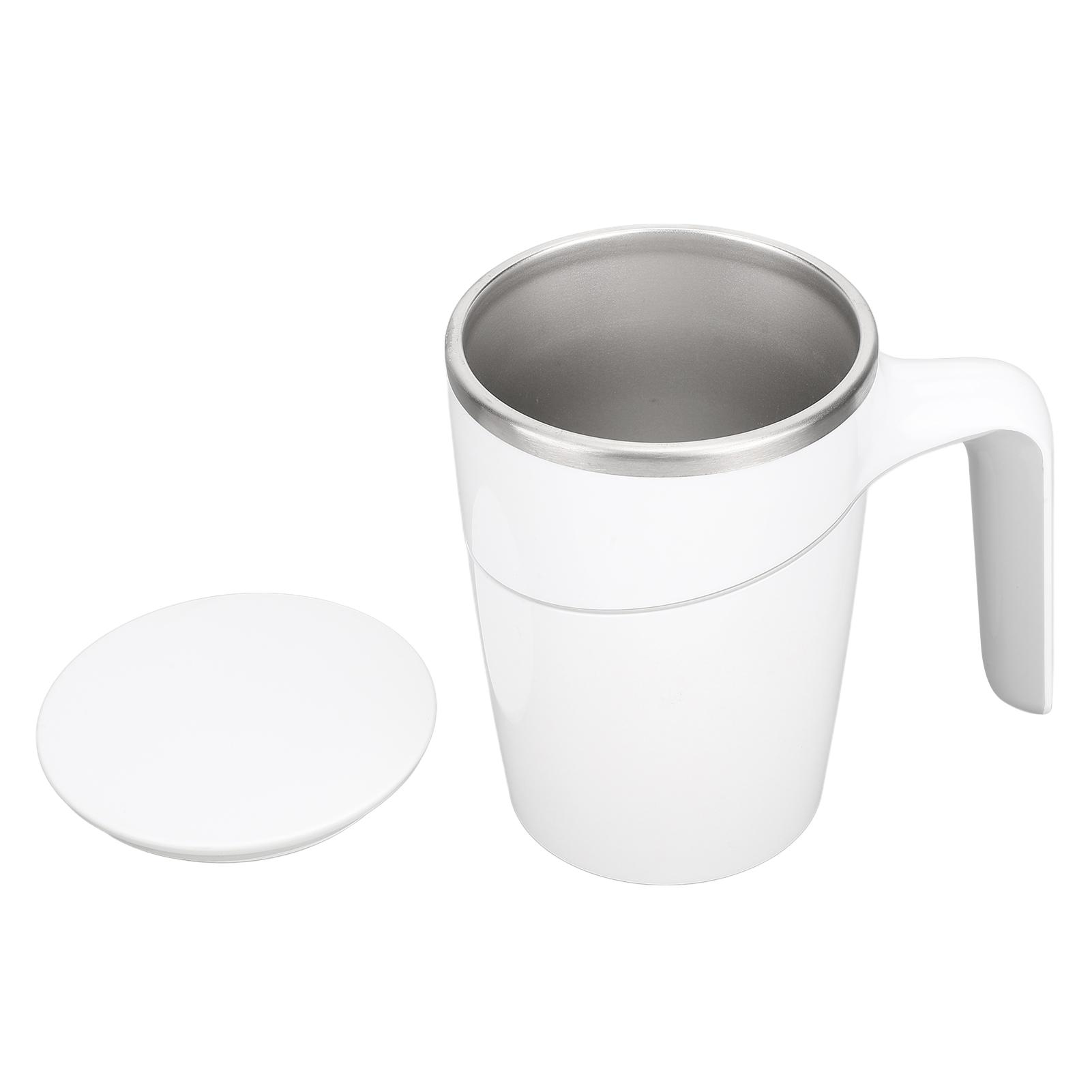 

Coffee Mug White Stainless Steel Material 470ML Capacity Spill Free Design Silicone Cover Tea Mug L(for 6.5-9kg)