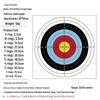 80x80cm Fullcirkel Bågskytte Målpapper (7-pack)