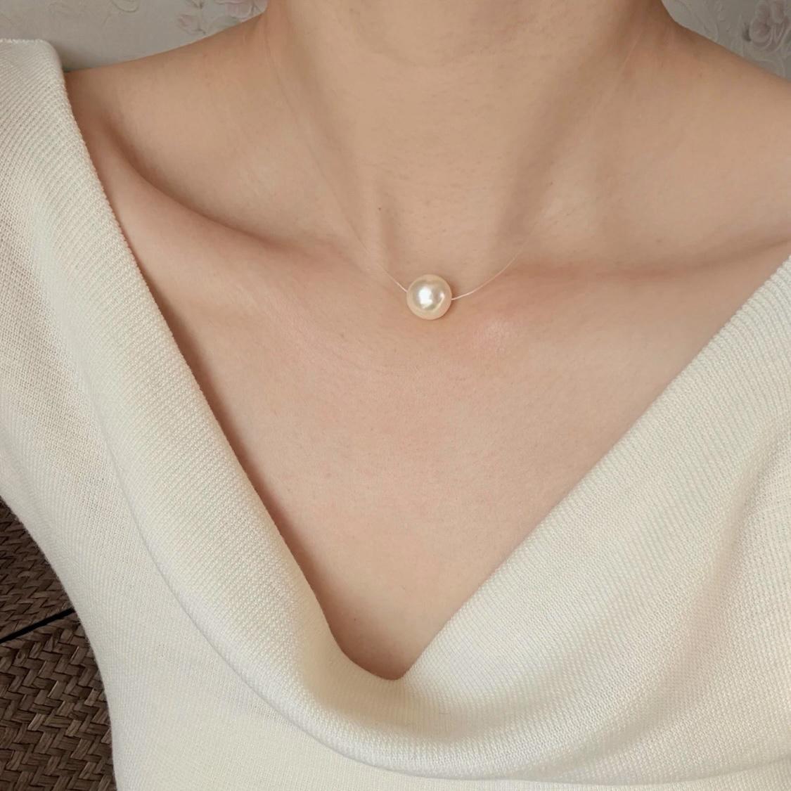 Pearl Minimalist Clavicle Necklace for Women - 2025 Light Luxury Collection