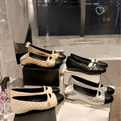 New Style High-heel Round-toe Slip-on Women's Shoes
