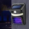 Solar Wall Lamp with Mosquito Killing Outdoor Ultraviolet Electric Shock Mosquito Garden Killing Lamp 2 IN 1 LED Trap Zapper