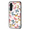 For Samsung Galaxy A17 5G Case Butterfly Pattern TPU+Tempered Glass Protective Phone Cover