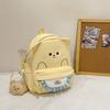 New Cute Cartoon Puppy Children School Bags Outdoor Travel Play Camping Backpacks Primary School Students Yellow Mini Ruckpacks for Kids Holiday Gifts