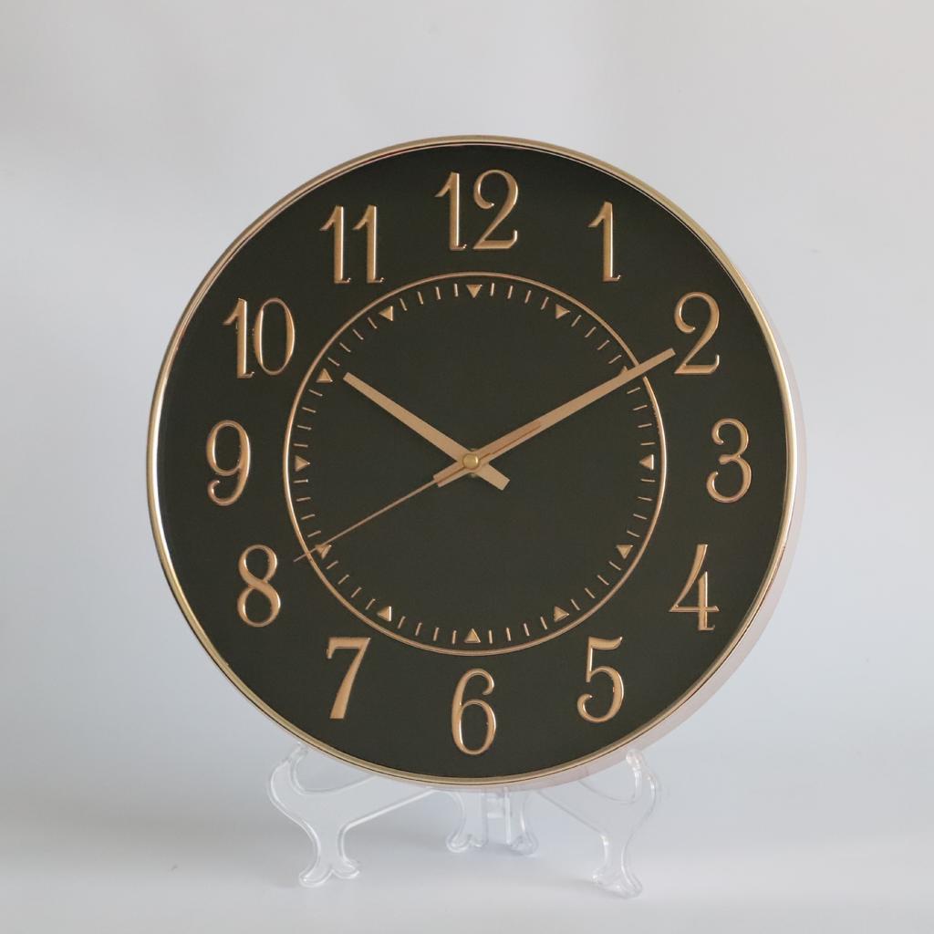 12 Inch 30CM Silent Wall Clock, Creative and Fashionable, Three-dimensional Digital Minimalist Clock for Home Living Room