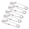 5PCS 5 Sizes Long Line Clips Easy On/Off Fishing Connectors Durable Closed Eye Pin  Tuna Fishing