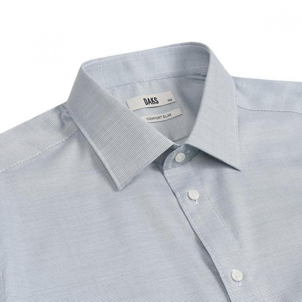 DakS Men S Micro Pattern Comfort Fit Long Sleeve Shirt dmp1Shdl221e1