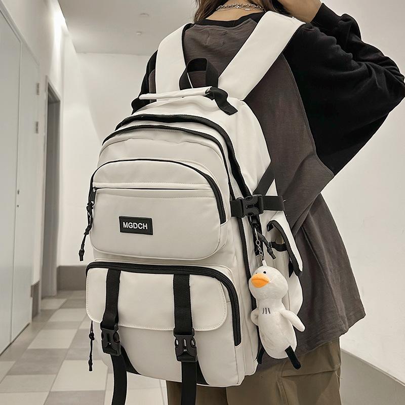 

Girls Junior High School Students College Students Burgundy Backpack