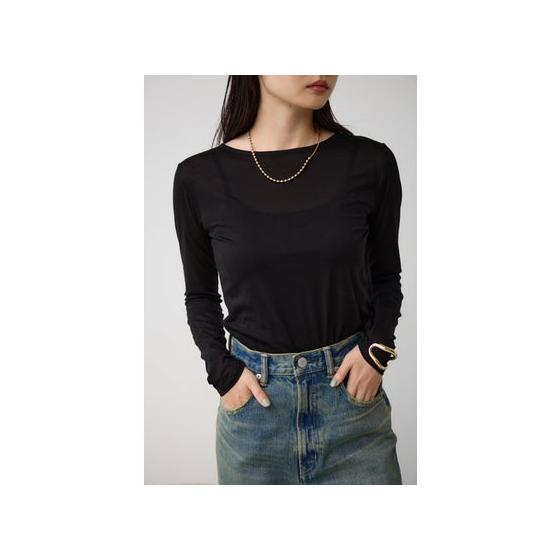 Basic sheer cut and sew BLK