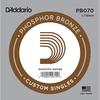 D'Addario Daddario Acoustic Guitar Rose Strings Phosphor Bronze .070 PB070 Set of 5 [Domestic Gen...