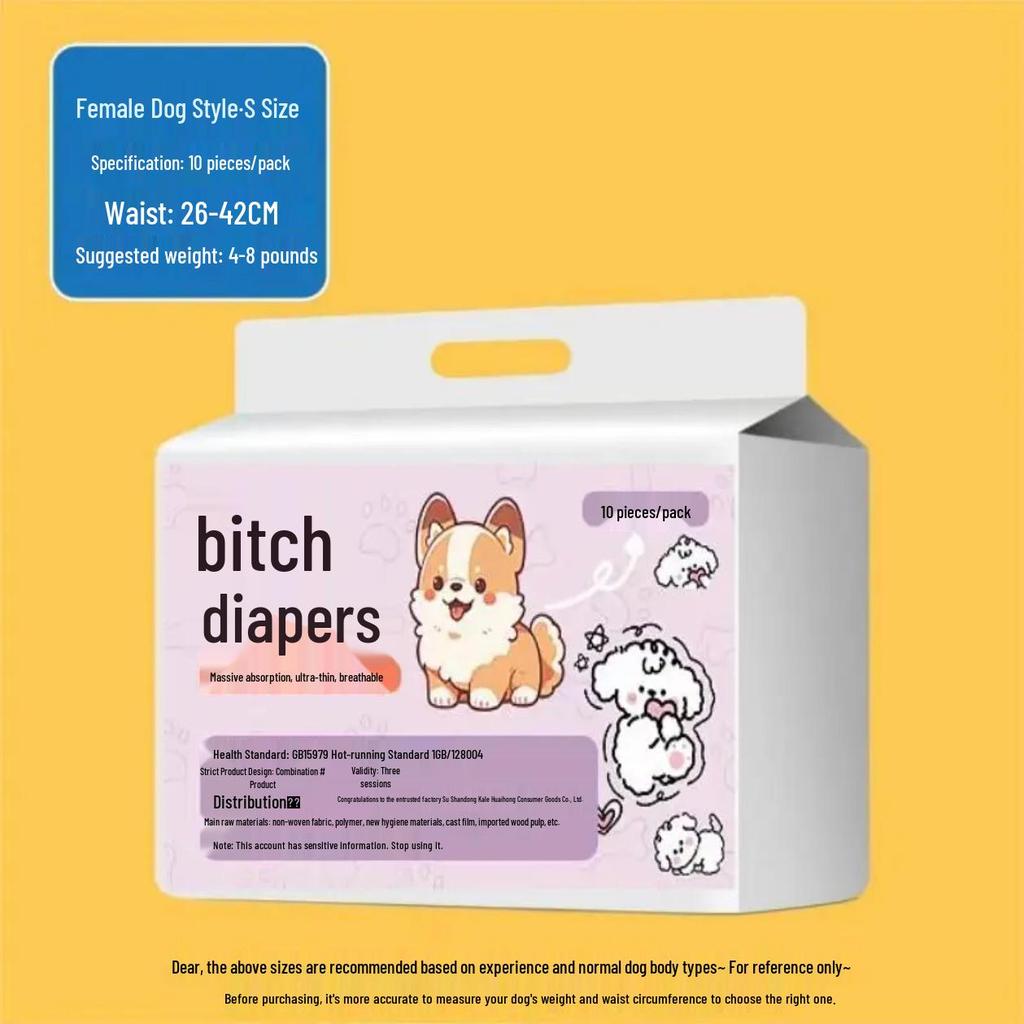 Male Dog Diapers for Puppies - Heat Protection for Teddy, Bichon, Pomeranian