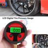0-200PSI Air Pressure Gauge Dial Meter Tester Copper Rubber Digital Tire Pressure Gauge Tool for Car Truck Bike Auto Car Tyre