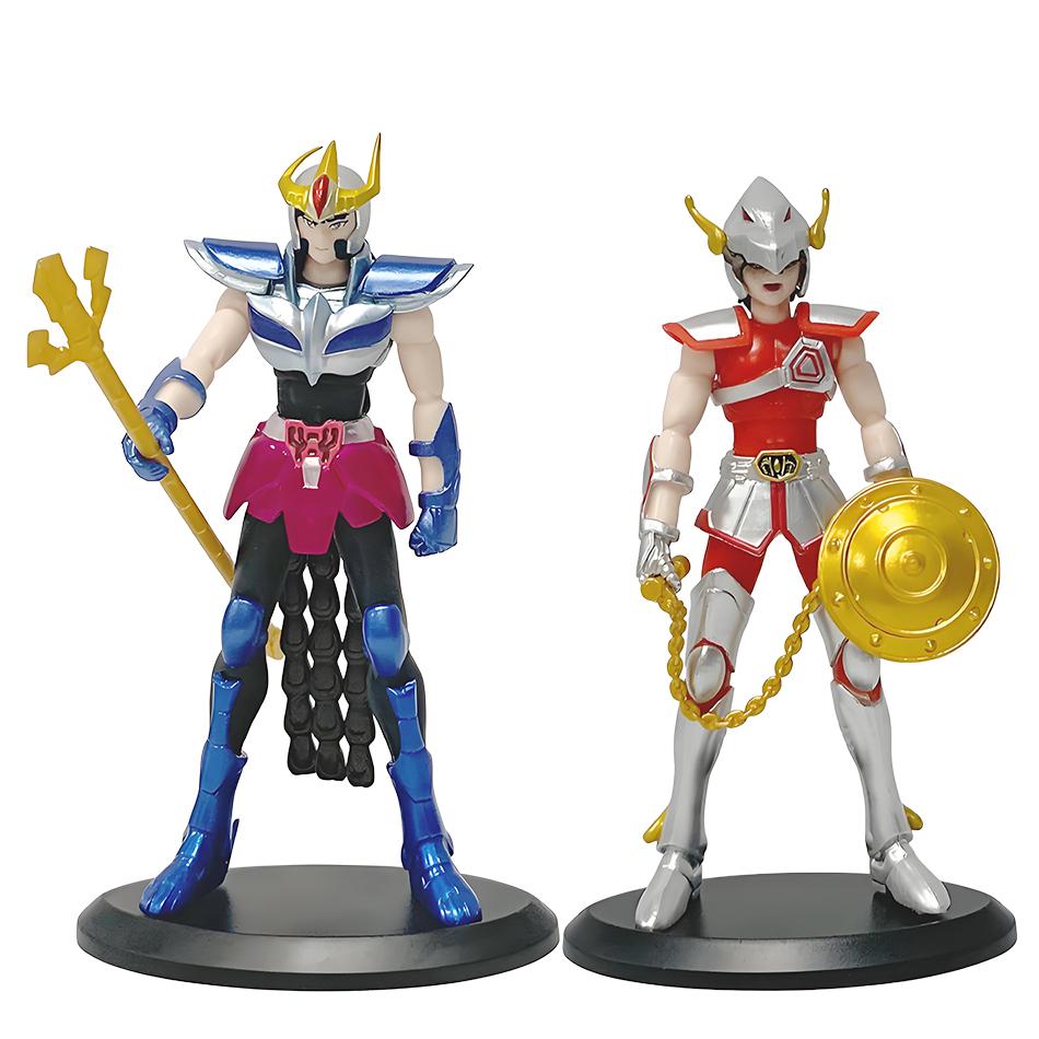 18CM Saint Seiya Anime Figure Myth Cloth Phoenix Ikki Hyoga Seiya Shiryu Standing PVC Box Figure Collection 20th Anniversary Toy