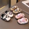 Autumn/Winter 2025 Light-Up Cartoon Soft Sole Baby Shoes with Fleece Lining - Unisex Toddler Board Shoes