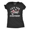 Cats For Everybody T-Shirt, Christmas Shirts for Women, Christmas Kitten Tee, Christmas Gift for Her, Stocking Stuffer