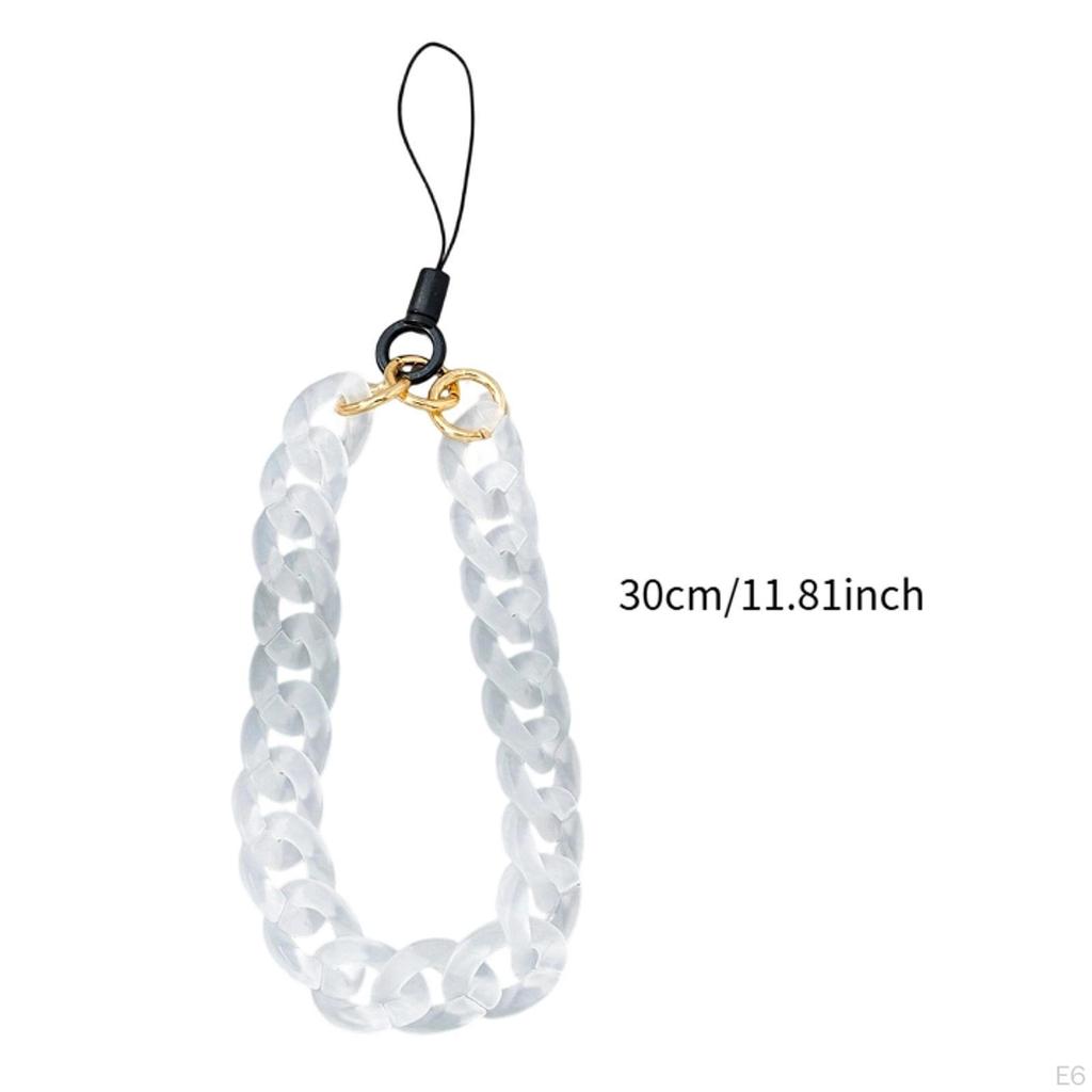 Phone Bracelet Fashion Acrylic Anti Lost Multipurpose Handbag Decoration Keychain Charm Pendant for