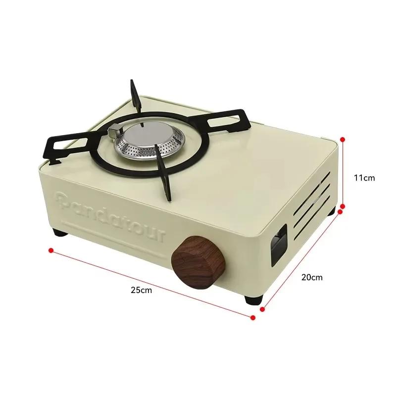 2000W Tragbarer Gaskocher Kartuschenkocher Outdoor Camping Kassettenkocher Brenner Picknick Grillen Kochen Karte Magnetkocher Gas Tan