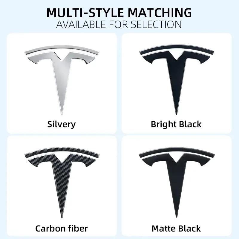 Samolepka na auto Tesla Tesla Auto Přední znak Zadní znak kufru Samolepka pro Model 3 Model Y kovové logo náhradní zadní a zadní loga