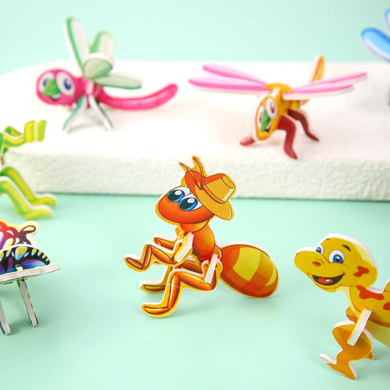 3D Insect Paper Puzzle - Creative DIY Educational Toy for Kids
