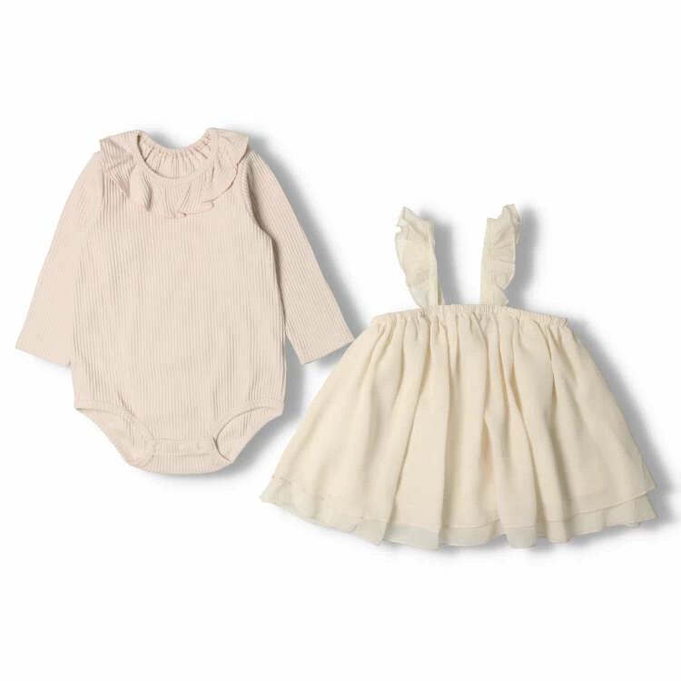 [Children's Clothing] Kid's Zoo (Kids Zoo) Bodyall and One Piece Set 70cm-90cm W60703