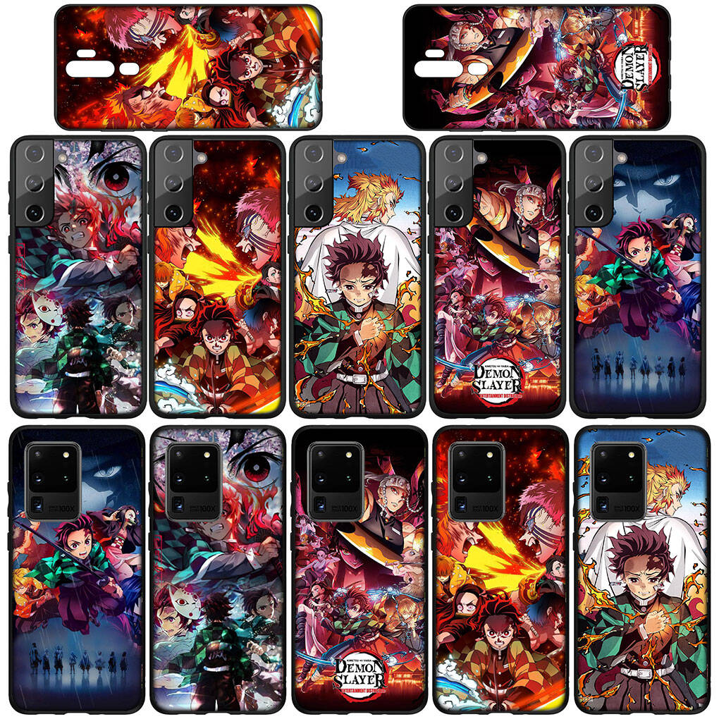 Phone Case for Samsung Galaxy S25 S23 S22 S24 Ultra FE A05 A06 A15 A16 A36 A37 A35 A54 A55 A56 A57 A25 A26 A53 A17 Anime Kamado Tanjirou Demon Slayer