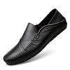 Business One-pedal Casual Shoes Lazy Driving Shoes Men's Soft-soled Cowhide Doudou Shoes Foreign Trade Genuine Leather Large-size Leather Shoes Men