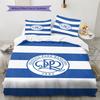 Set Biancheria da Letto con Fantasia Queens Park Rangers fc Copripiumino Federa Decorazione per la Casa Regalo (1 * copripiumino + 2 * federa, senza nucleo)