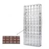 Classic Long Bar Chocolate Mold Transparent Grid Hard Plastic Chocolate Candy Mold Food Grade Plastic Wholesale Chocolate Mold