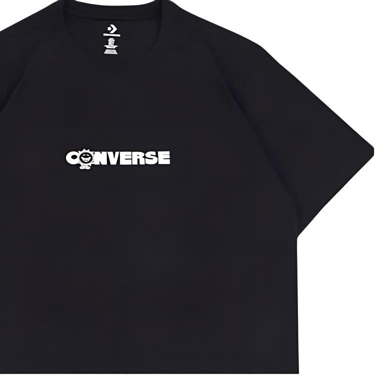 Converse Earth Moon Sun Short Sleeve T-shirt Asia Sizing 'Black' Men's 10025277-A01