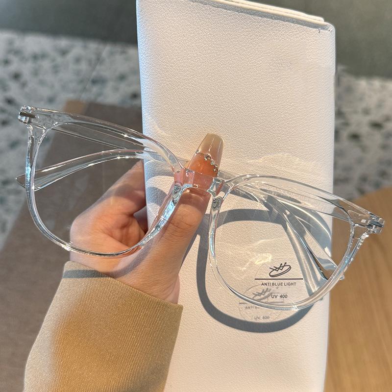 The New Large Frame Plain Retro  Eyeglass Frame Can Be Equipped With A Prescription Eyeglass Frame  Myopia Glasses Frame Mh9025