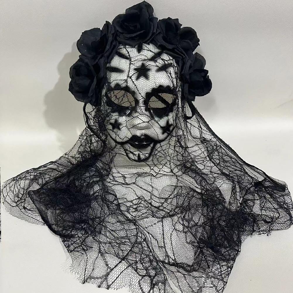 Halloween Cosplay Mask Lace Elegant Gothic Photo Prop Dance Party Mask