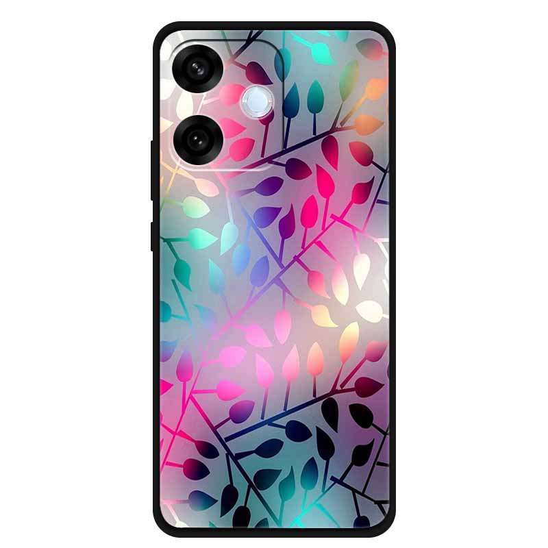 For Oppo A5 Pro 4G 5G Case 6.67" Soft TPU Silicone Funda Cut Cat Flower Painted Back Cover for Oppo A5 Pro 5G Global Shell Coque