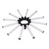 36in LED Video Light Bar Detachable Brightness Adjustable Folding Fill Light for Studio Photography 100‑240V UK Plug