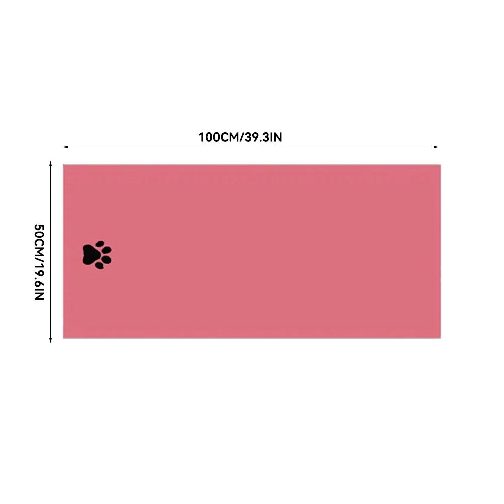 35*75cm/50*100cm Mikrofaser Haustierbadetuch Bestickt Superweich Saugfähig Katze für Hunde Fellpflege