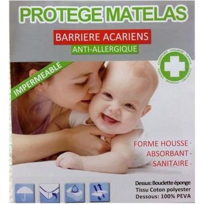 Waterproof Mattress Protector - Mattress Pad - 160x200 - Brushed Fleece - Active Hygiene Treatment - Elasticated