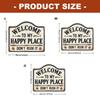Welkom Bij Happy Place Bord Muurdecoraties Welkom Bord Voor Voordeur Houten Hangende Muurdecoraties Slaapkamer Huisdecoraties