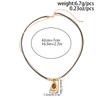 Maillard Style Tiger Eye Stone Pendant Y-shaped Thin Chain Sweater Necklace Women's Fashion Adjustable Rope Chain Daily Jewelry