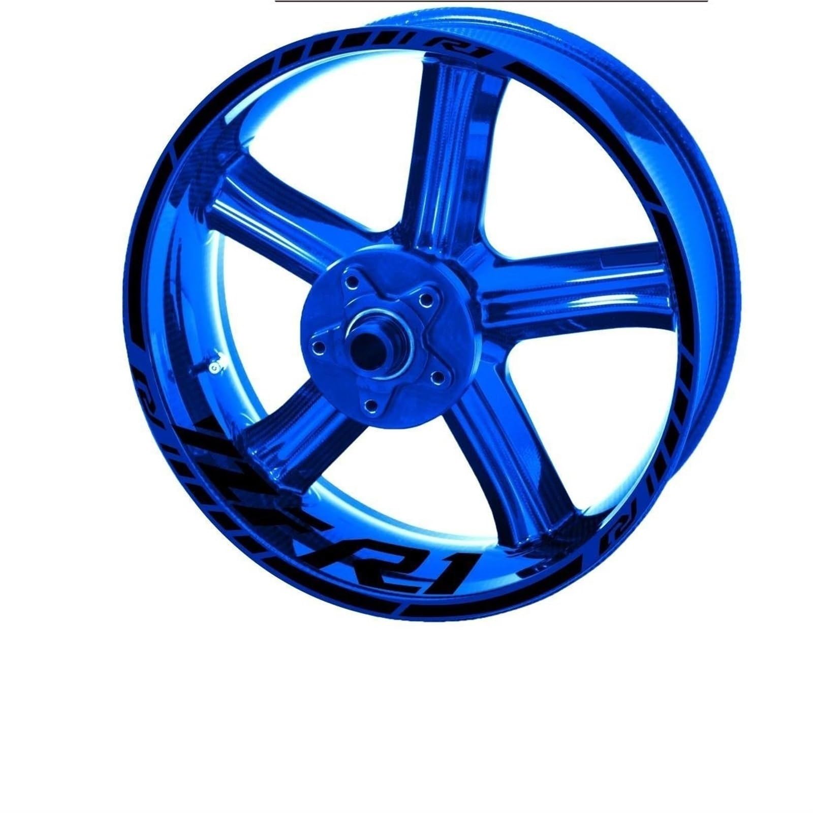 

Sticker Motorcycle Hub Sticker Wheel Sticker Rim Sticker Set Fit Yamaha Yzf R1 R1 Front Rear Full Set Decal (Black) One Size чёрный