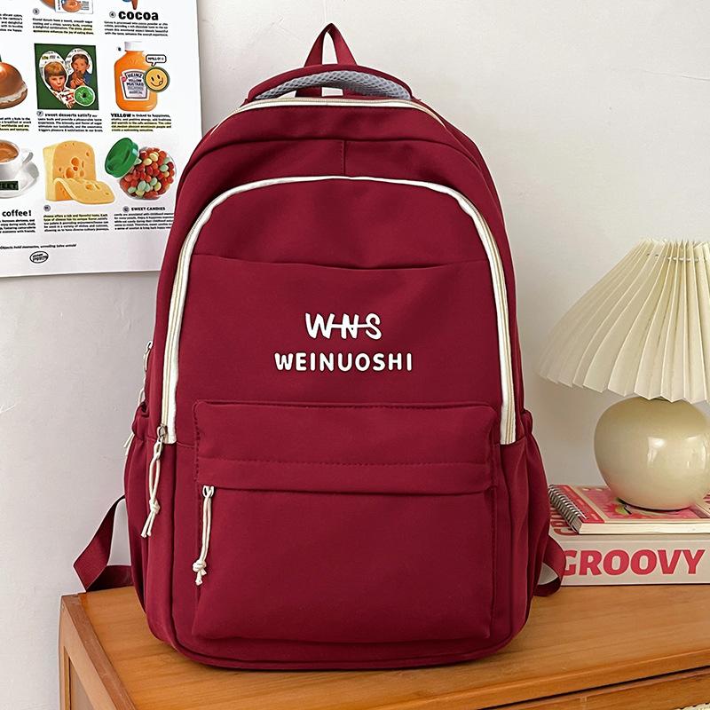 New Elementary School Schoolbag for Girls Junior High School Students Large Capacity Letter School Backpack Backpack