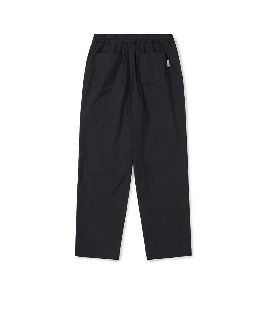 SNOWPEAK APPAREL Cotton-Touch Woven Straight Pants (S25Smfpt70) Black