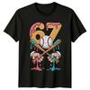 Six Seven 67th Birthday Baseball Sports Unisexs TShirt Unisexs Graphic Tee Gift