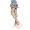 Vintage Dot Patterned Opaque Stockings Pantyhose Silky Footed Tights for Women