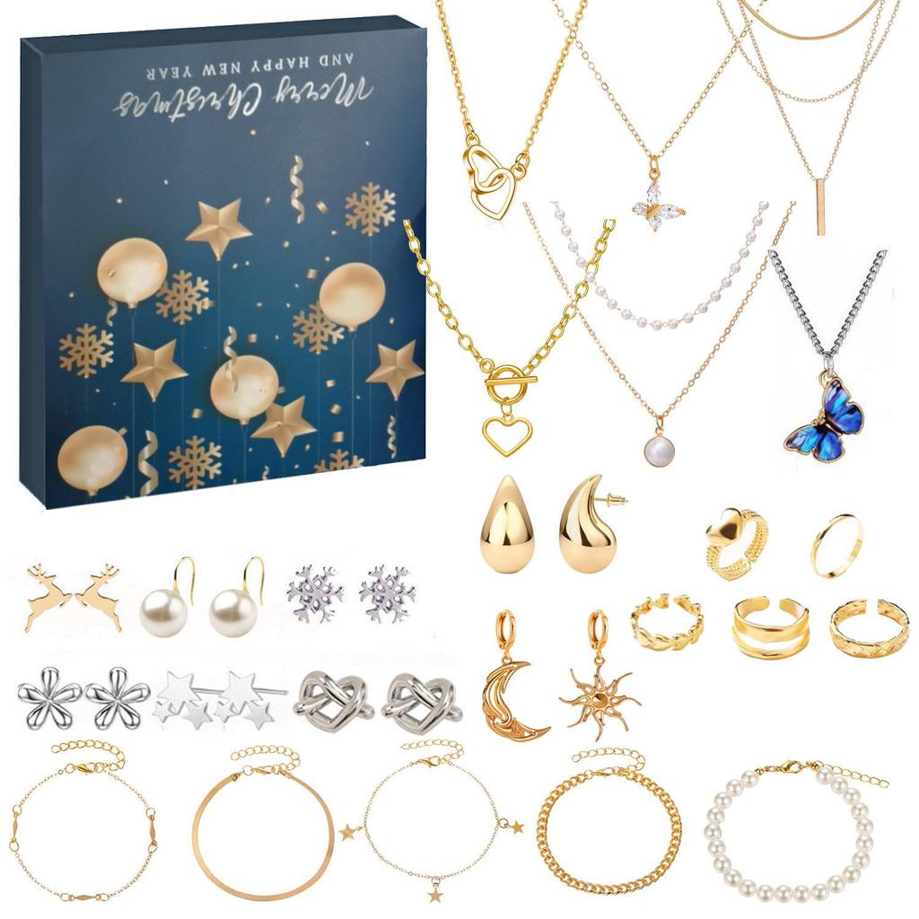 Christmas Hand-Torn Calendar Gift Box Surprise Calendar Creative Christmas Jewelry